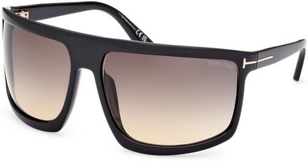NEW Tom Ford Clint FT1066 Mask Sunglasses in Black $455